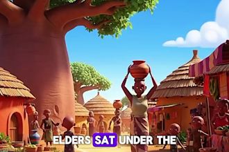 create traditional african folktales storytelling video with authenticity