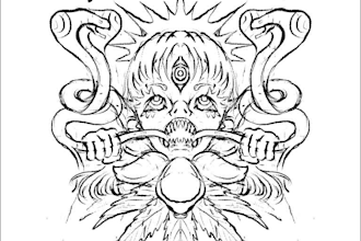 draw illustration for your tshirt band