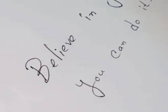 provide beautiful neat handwriting