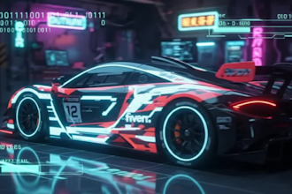 create custom car livery design raps for iracing cars