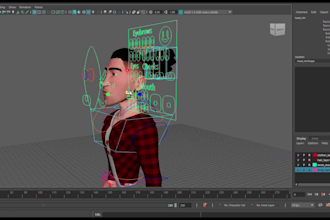 create professional 3d character rigging for maya