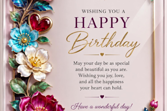 design a modern digital birthday card