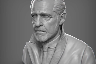 create realistic 3d face model, likeness, head sculpt, statue bust, and figurine