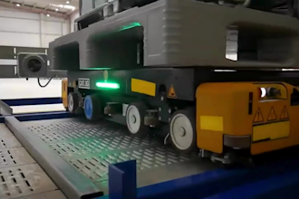 create 3d industrial animation warehouse automation robotics material handling