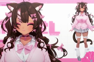 design and rigging vtuber model live2d anime style vtube studio vtuber charater