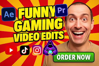 do funny gaming video editing for youtube within 24 hours