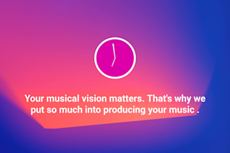 create a custom beat for your dancehall, hip hop, reggae song