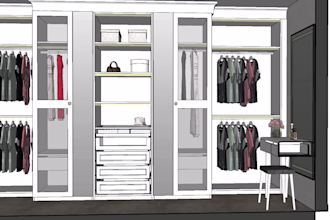 design your closet, wardrobe,dressing room or walk in space