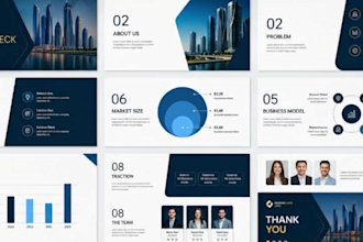 design powerpoint presentation, pitch deck, investor deck