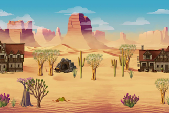 create parallax backgrounds and environment concept art for games