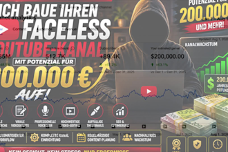 ich baue ihren faceless youtube kanal mit potenzial fur 200 000 auf
