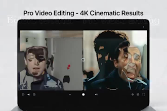 4k video editing  cinematic cuts, effects , color grading