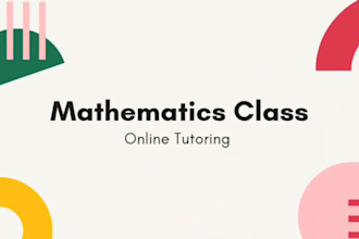 be your professional mathematics tutor