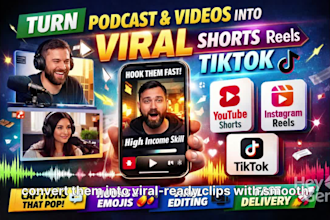 turn podcast youtube videos to short tiktok reels short form content repurposing