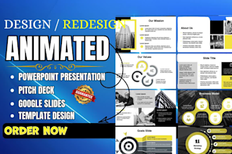 create powerpoint design, business presentation slides, google slides, keynote