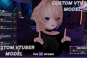 design a custom pngtuber avatar for twitch, youtube and discord