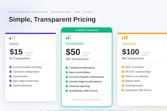 o professional bookkeeping and accounting for your business