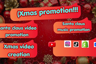create a professional christmas sale and product promo video