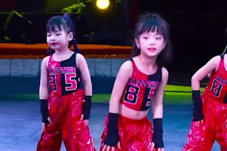 do tiktok kid dance, afrobeat dance, kid dance, choreograph dance, group dance