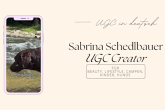 create authentic dog ugc videos in german