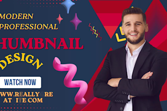 create a professional business logo and youtube thumbnails