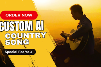 write and sing custom ai country song as your singer songwriter