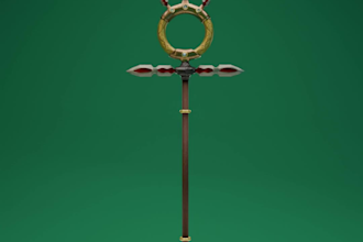 create low poly fantasy 3d prop or weapon for your indie game