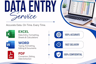 do fast and accurate data entry in excel word and access