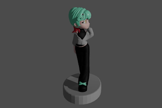 3d sculpt chibis for multicolour 3d printing