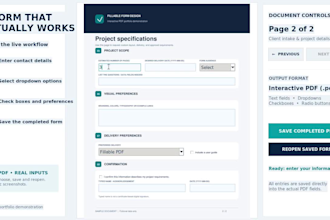create fillable and interactive PDF forms
