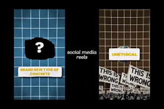 create a professional mixed media collage animation video