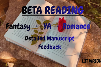 beta read your fantasy or ya manuscript