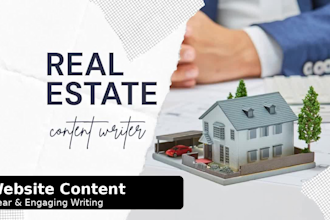 write real estate blog posts and website content