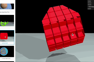 create 3d models and interactive visuals by three js