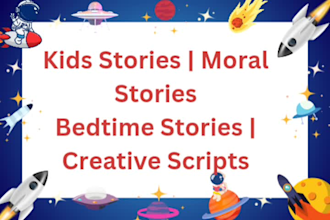 write engaging hindi and english kids stories and youtube scripts