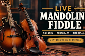 record mandolin and fiddle for your country or bluegrass song