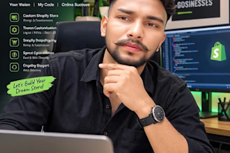 create premium shopify store design