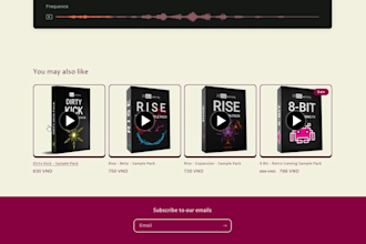 add wavesurfer audio visuals for any shopify page
