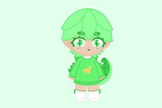 draw and rig a chibi vtuber model