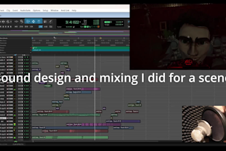 mix and master audio, produce, compose music, sound design