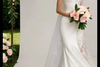 modern civil and african wedding dress sketches