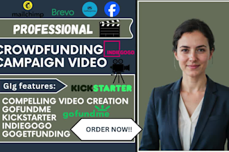 do crowdfunding campaign video for kickstarter indiegogo and gofundme promotion