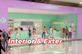 design kiosk, cafe, restaurant, booth, cart, food store