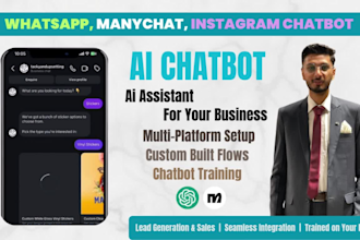 build whatsapp chatbot with manychat automation