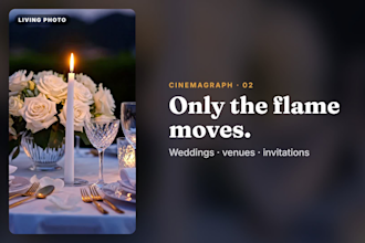 turn your photo into a seamless cinemagraph or living photo loop