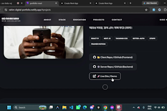 be your expert full stack web developer