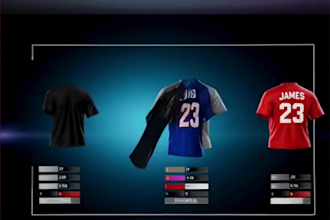 build a 3d apparel configurator for teamwear and jerseys for ecommerce