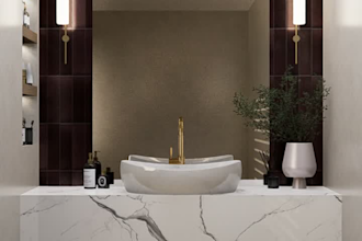 do bathroom interior in 3d and make renders