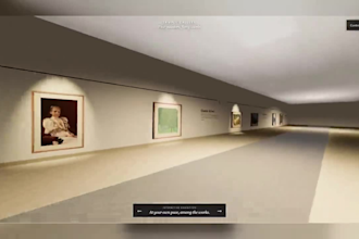 build a walkable 3d virtual art gallery website with three js