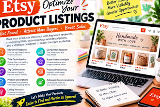 optimize your etsy SEO and product listings